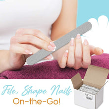 Load image into Gallery viewer, Hygienic Disposable Nail Files 100/240 Grit – 100 Individually Sealed Units