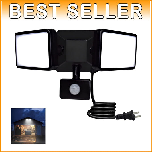 Energy Efficient 20W LED Motion Sensor Floodlight - 180° Angle Illumination