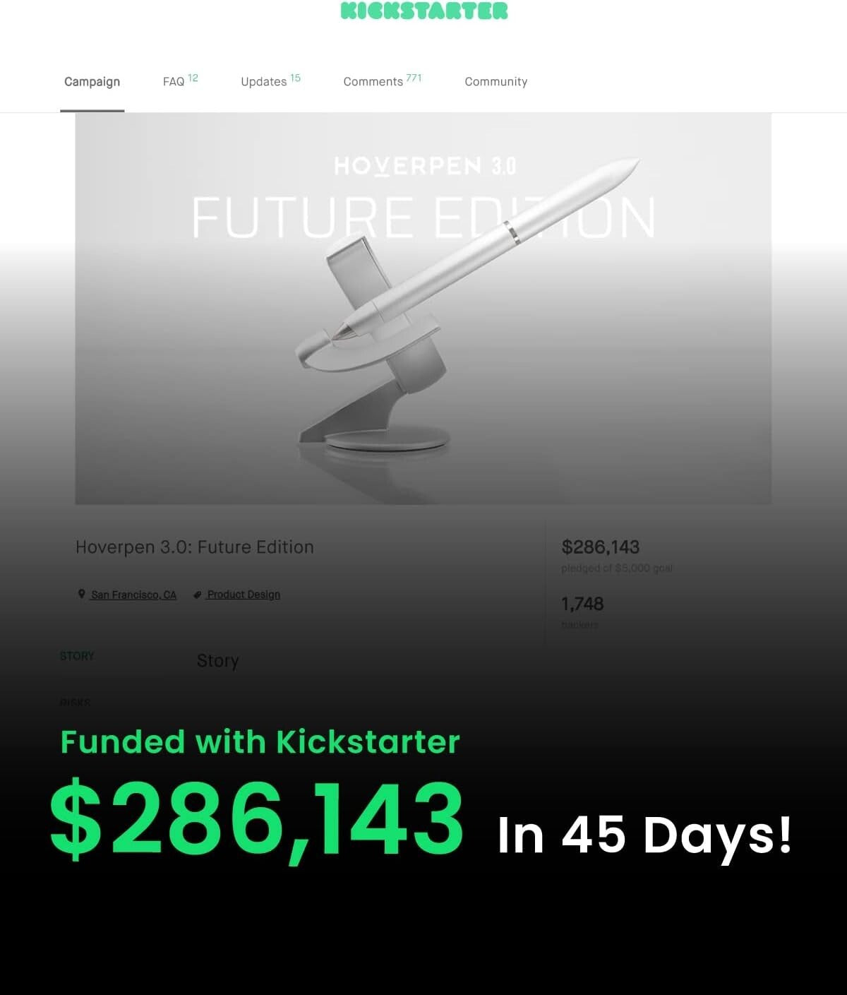 Elegant Hoverpen Future - Fine Nib Luxury Dual Pen Set for Sophisticated Gifting