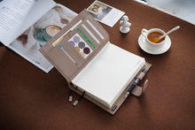 Load image into Gallery viewer, Stylish Leather Planner Cover for A5 Notebooks - Fits Hobonichi, Midori &amp; More