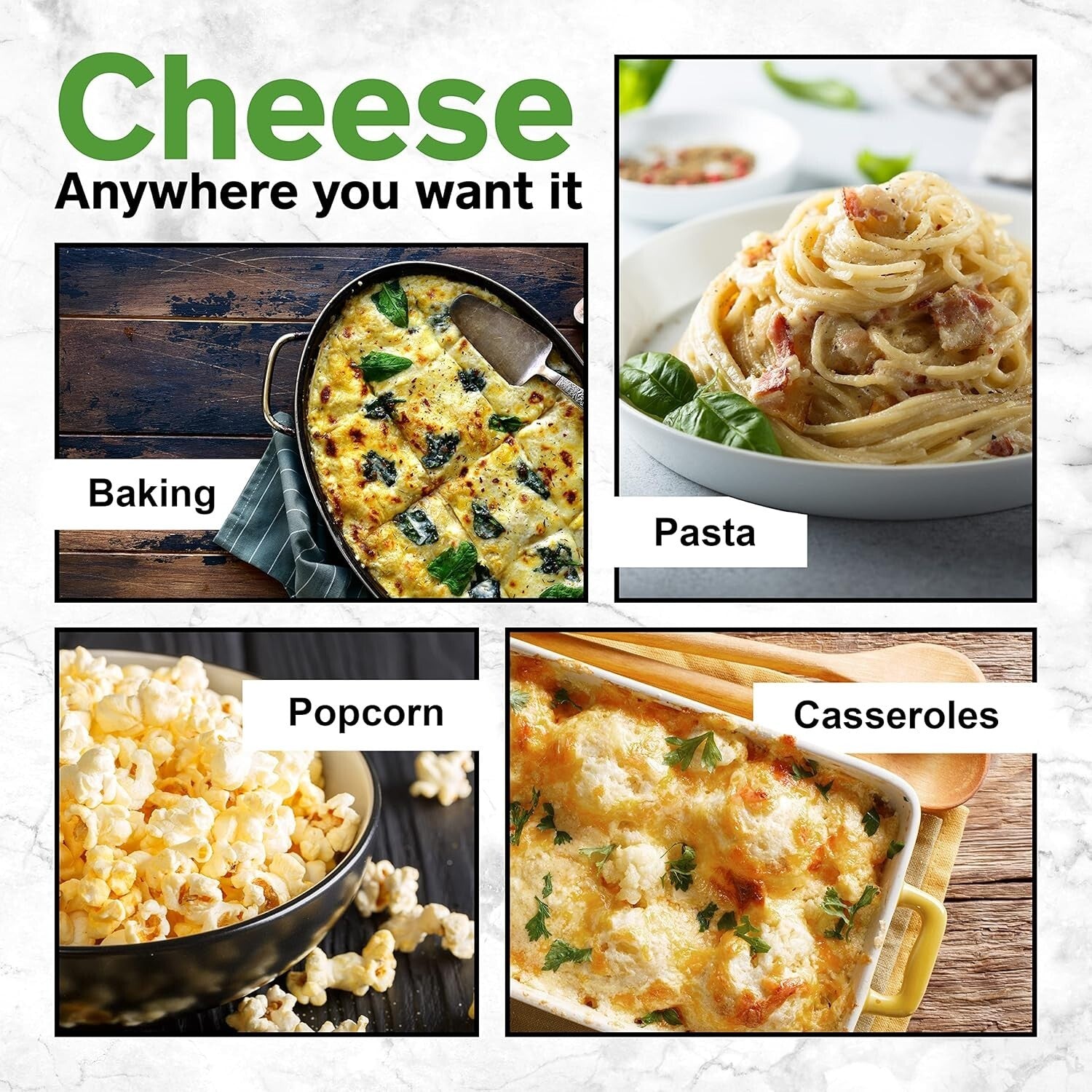 Versatile Organic Parmesan Cheese Powder - Keto-Friendly, Resealable 21oz Bag