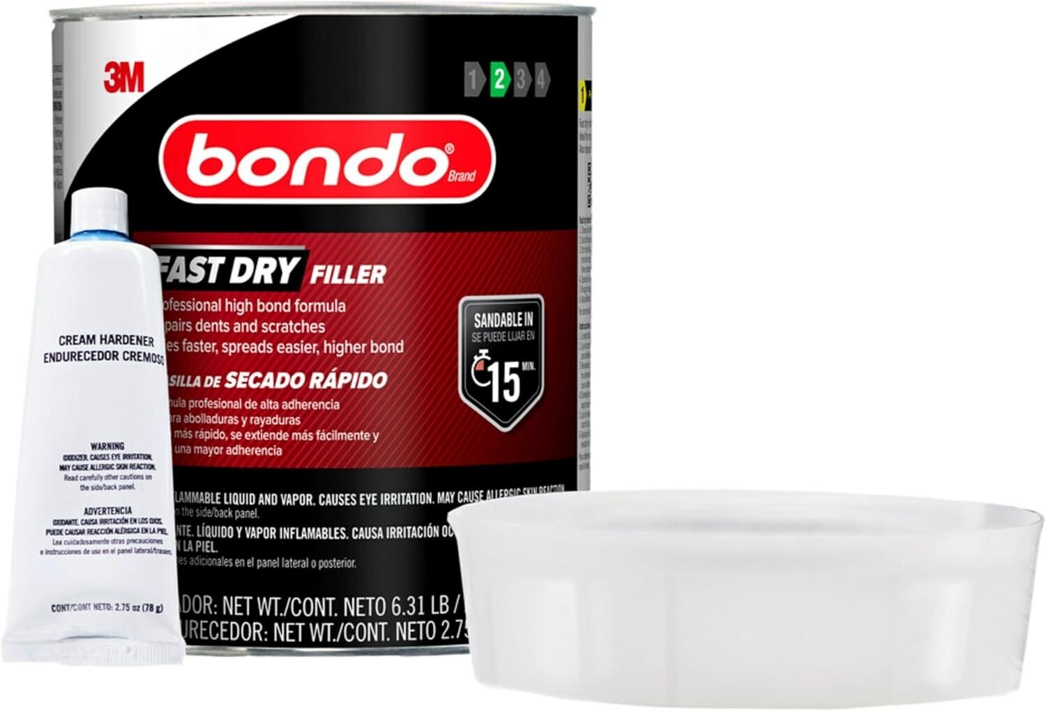 Fast Drying 100 Oz Filler with Hardener – Ultimate Dent Repair Solution