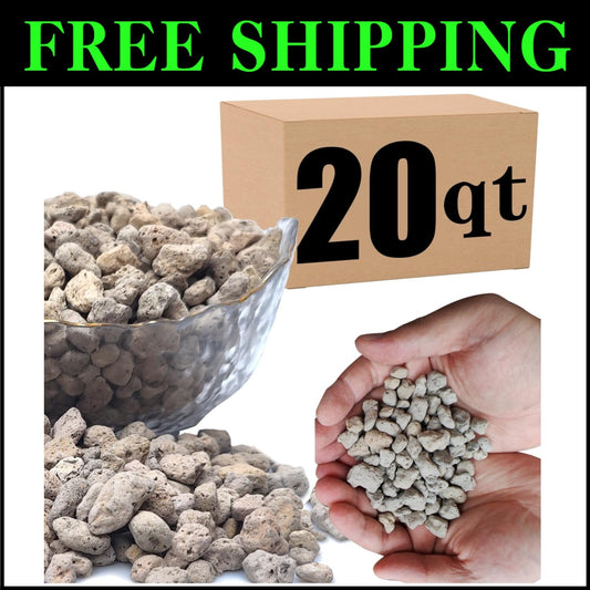 20QT Premium Horticultural Pumice for Succulents & Cactus - Natural Drainage