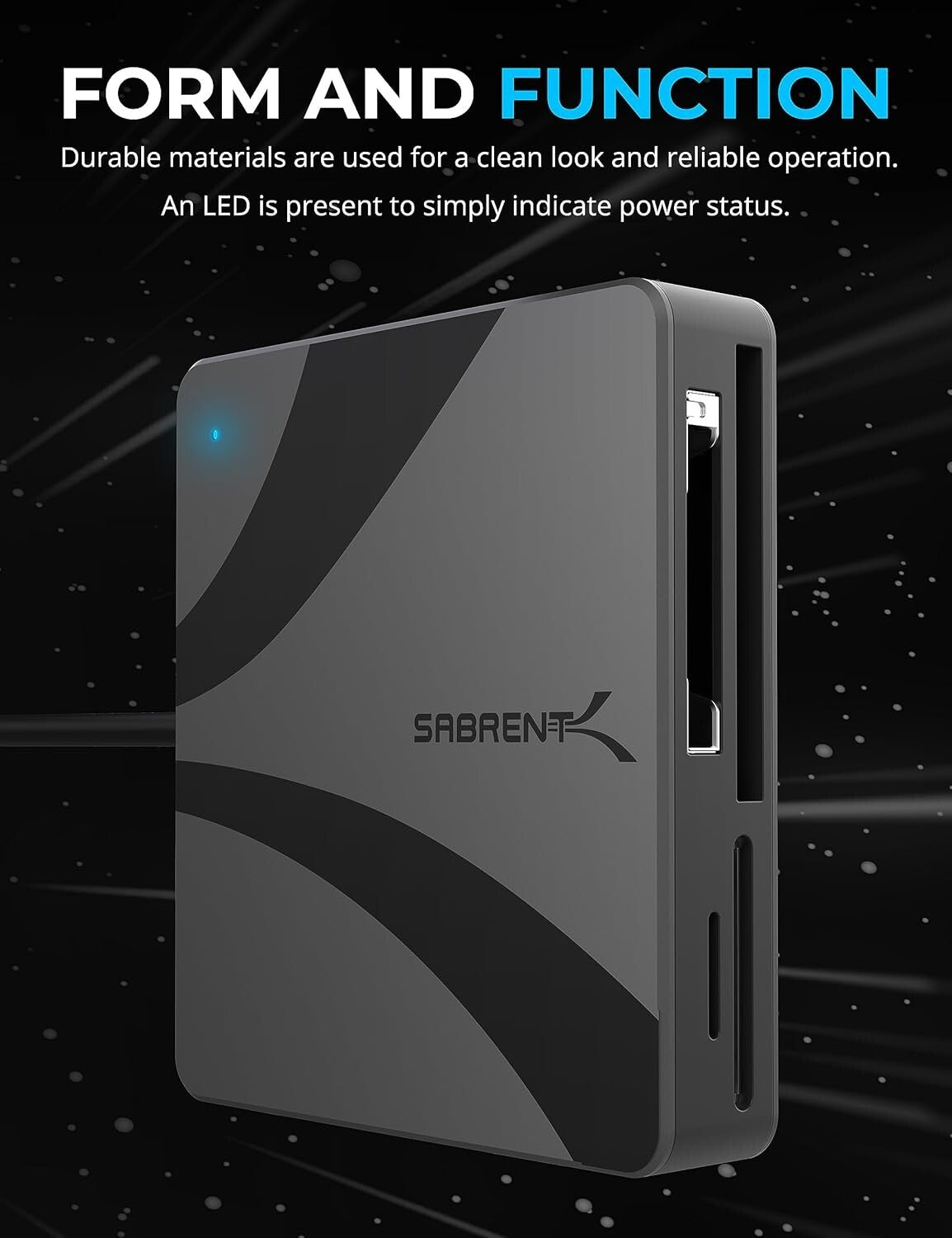 Versatile USB-C Card Reader: Supports CFexpress, CFast 2.0, MicroSD & SD Cards