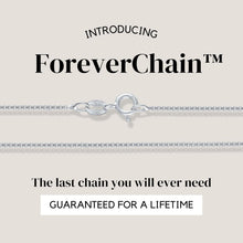 Load image into Gallery viewer, 925 Sterling Silver Dainty Box Chain Necklace 1mm - Waterproof &amp; Hypoallergenic