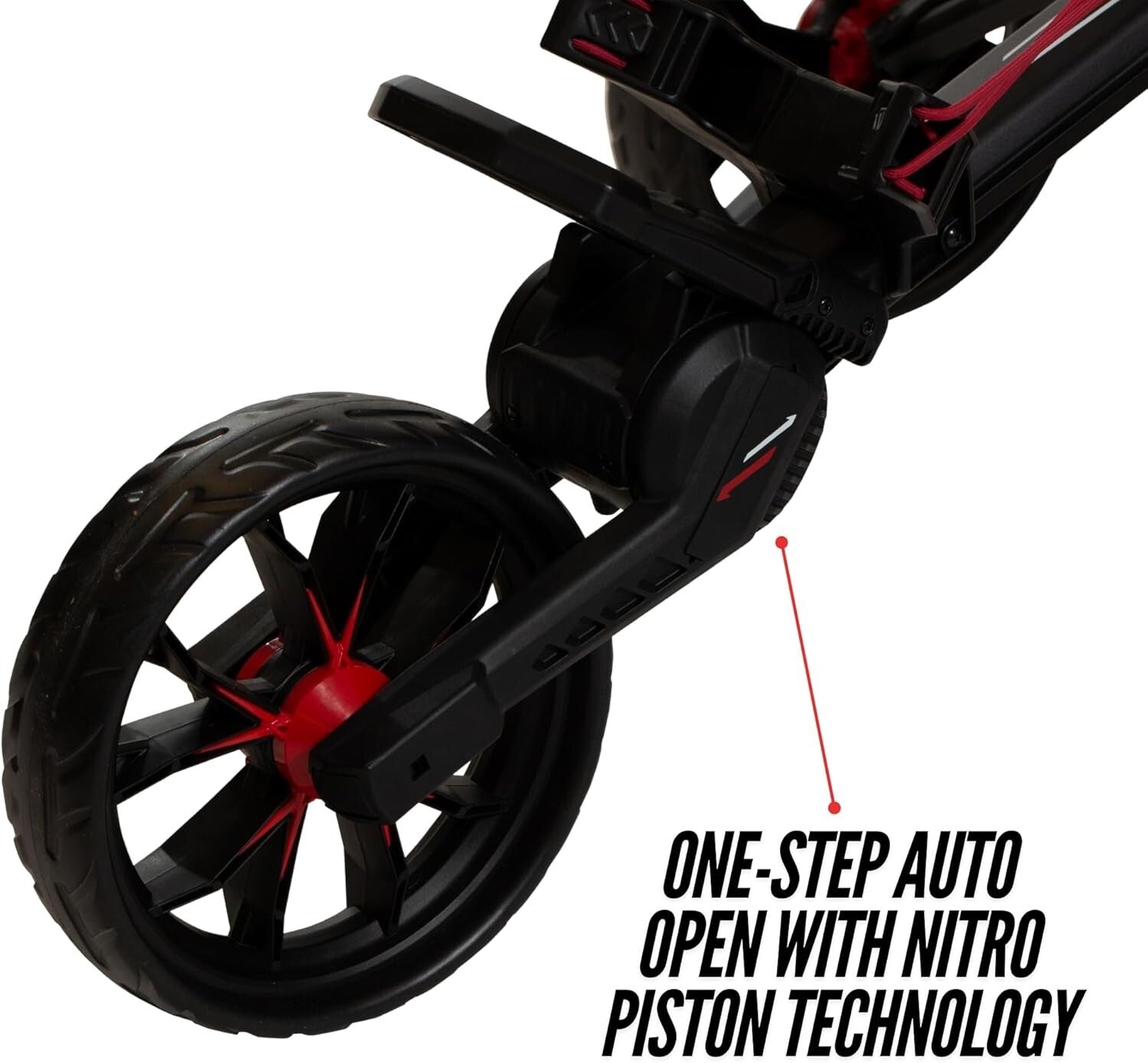 Innovative Golf Push Cart with Smooth Rolling Design and Accessory Pack Included