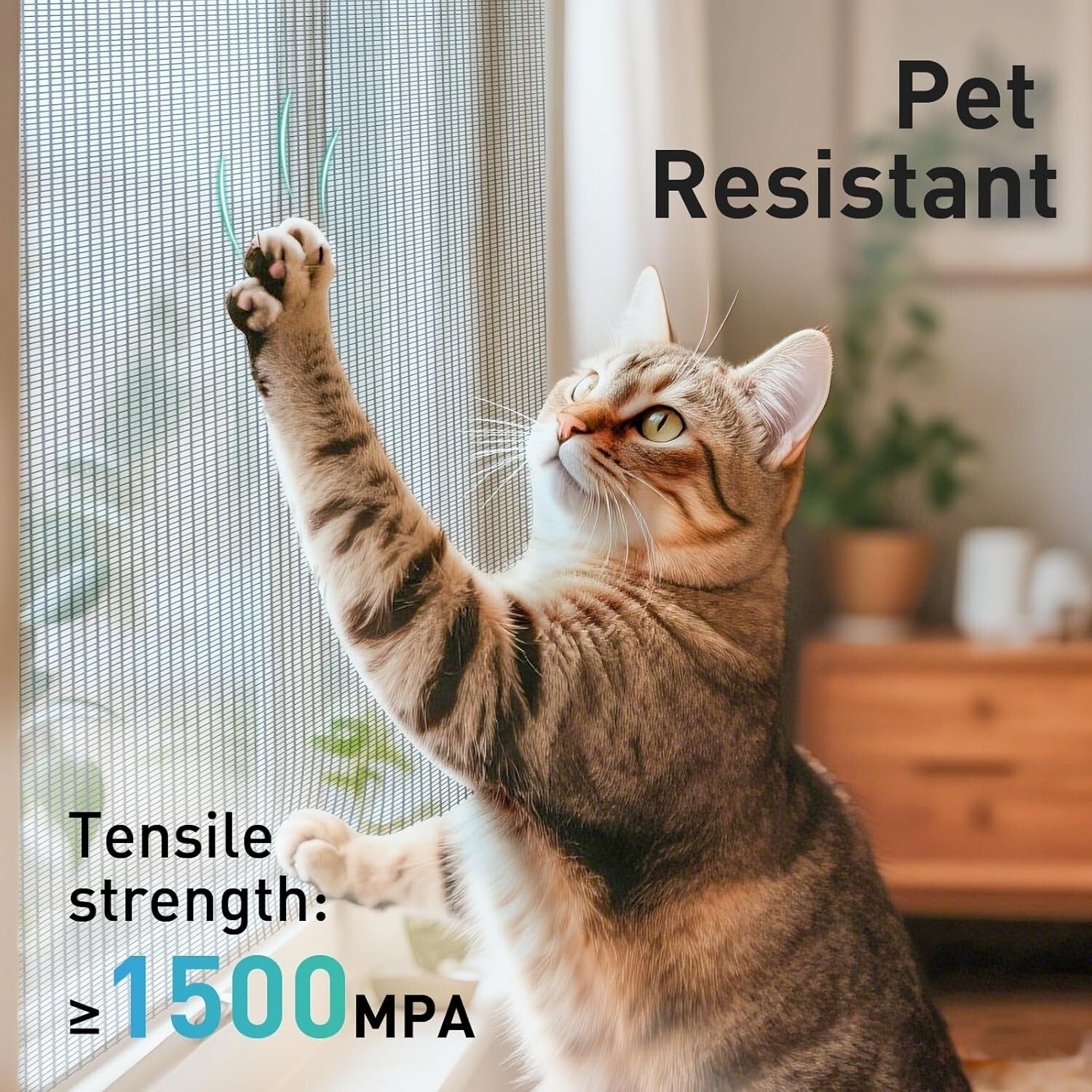 High Visibility Black Metal Screen Roll, 47” x 16FT – Ideal for Windows & Doors