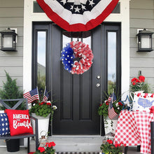 Load image into Gallery viewer, Durable Handcrafted 4th of July Mesh Wreath - Ideal for Summer and Memorial Day