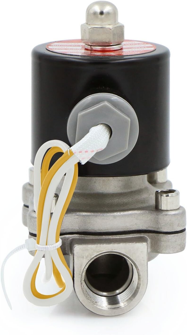 1/2 Inch Electric Solenoid Valve with VITON Seal for Water & Air Applications