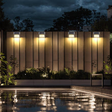 Load image into Gallery viewer, 12-Pack Waterproof Solar LED Fence Lights - Automatic On/Off Outdoor Lighting