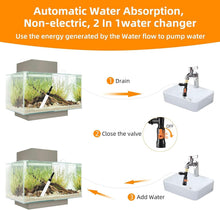 Load image into Gallery viewer, Upgraded 50ft Gravel Vacuum for Easy Aquarium Water Changes - No Spill, No Mess