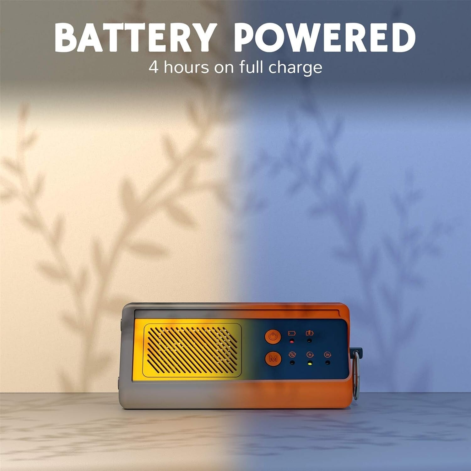 1,000mg/h Portable Ozone Generator - Yellow Odor Eliminator for Small Spaces