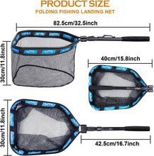 Load image into Gallery viewer, Large Floating Fishing Net - Rubber Coated, Compact &amp; Foldable for Easy Use