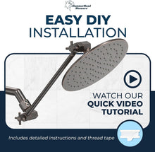 Load image into Gallery viewer, Elevate Your Shower Experience: 12-Inch Solid Brass Extension Arm in Bronze
