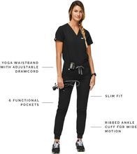 Load image into Gallery viewer, Versatile Women's Slim Fit Jogger Scrub Pants - Soft, Stretchy, Anti-Odor Design