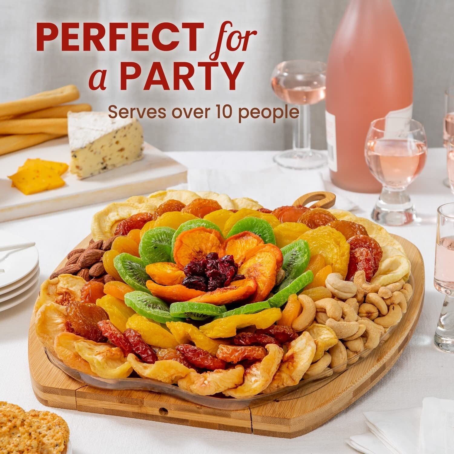 Certified Kosher Dried Fruit & Nut Gift Basket - Great for Every Occasion