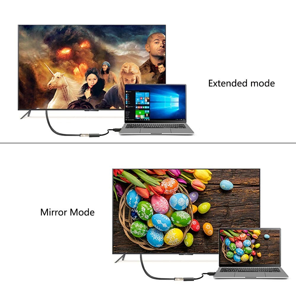 Portable Dual HD DisplayPort to HDMI Cable - Ideal for Laptops and Monitors