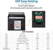 Load image into Gallery viewer, Compact POS Receipt Printer P068 - Fast Printing with Thermal Paper Included