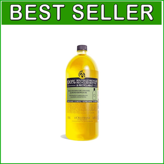 Almond-Scented Shower Oil & Body Wash - Softening Cleanser and Shaving Base