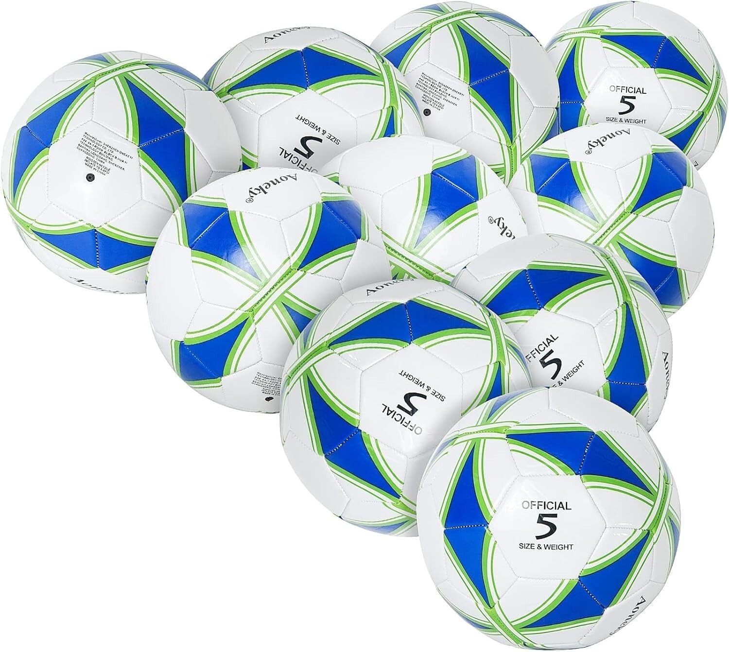 Durable Machine-Stitched Soccer Balls with Inflation Pump – Perfect for Kids