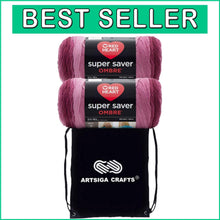 Load image into Gallery viewer, Creative Yarn Craft Essentials: 2-Skein Ombre Anemone with Project Bag Included