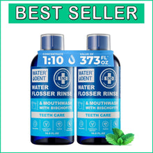 Load image into Gallery viewer, 2-Pack Mint Flavor Concentrated Rinse for Enhanced Water Flossing &amp; Fresh Breath