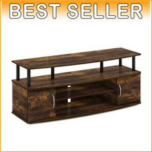 Load image into Gallery viewer, Modern 3-Tier TV Stand with Open Storage for up to 55-Inch TVs, Easy Assembly