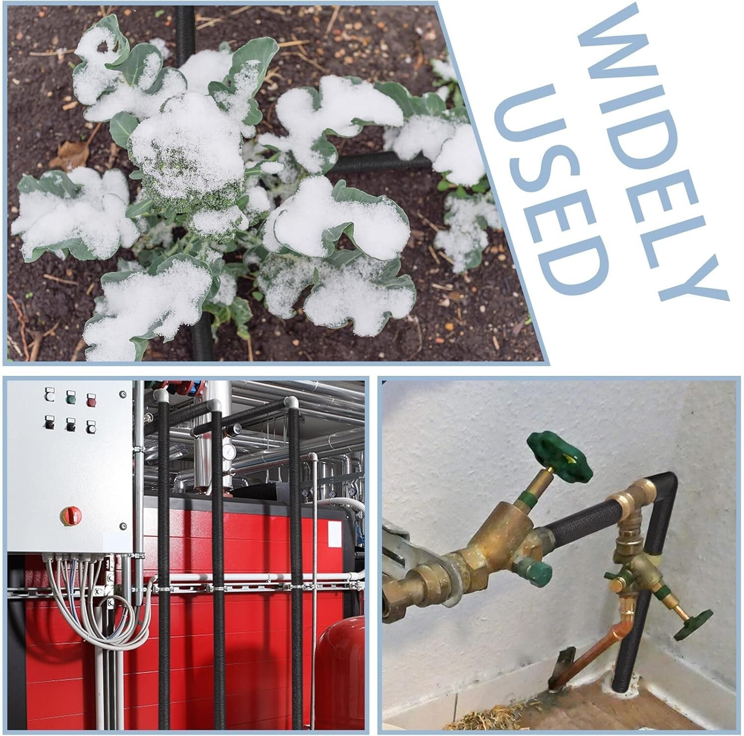 Durable Waterproof Foam Pipe Insulation for Outdoor Heat & Freeze Protection