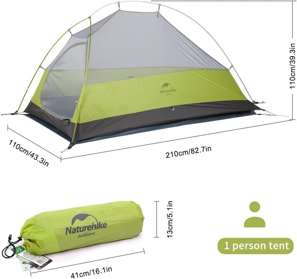 Cloud-Up Ultralight 1-Person Tent - Waterproof Backpacking Solution