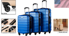 Load image into Gallery viewer, Versatile 3-Piece Lightweight Luggage Set with TSA Lock and 360-Degree Wheels
