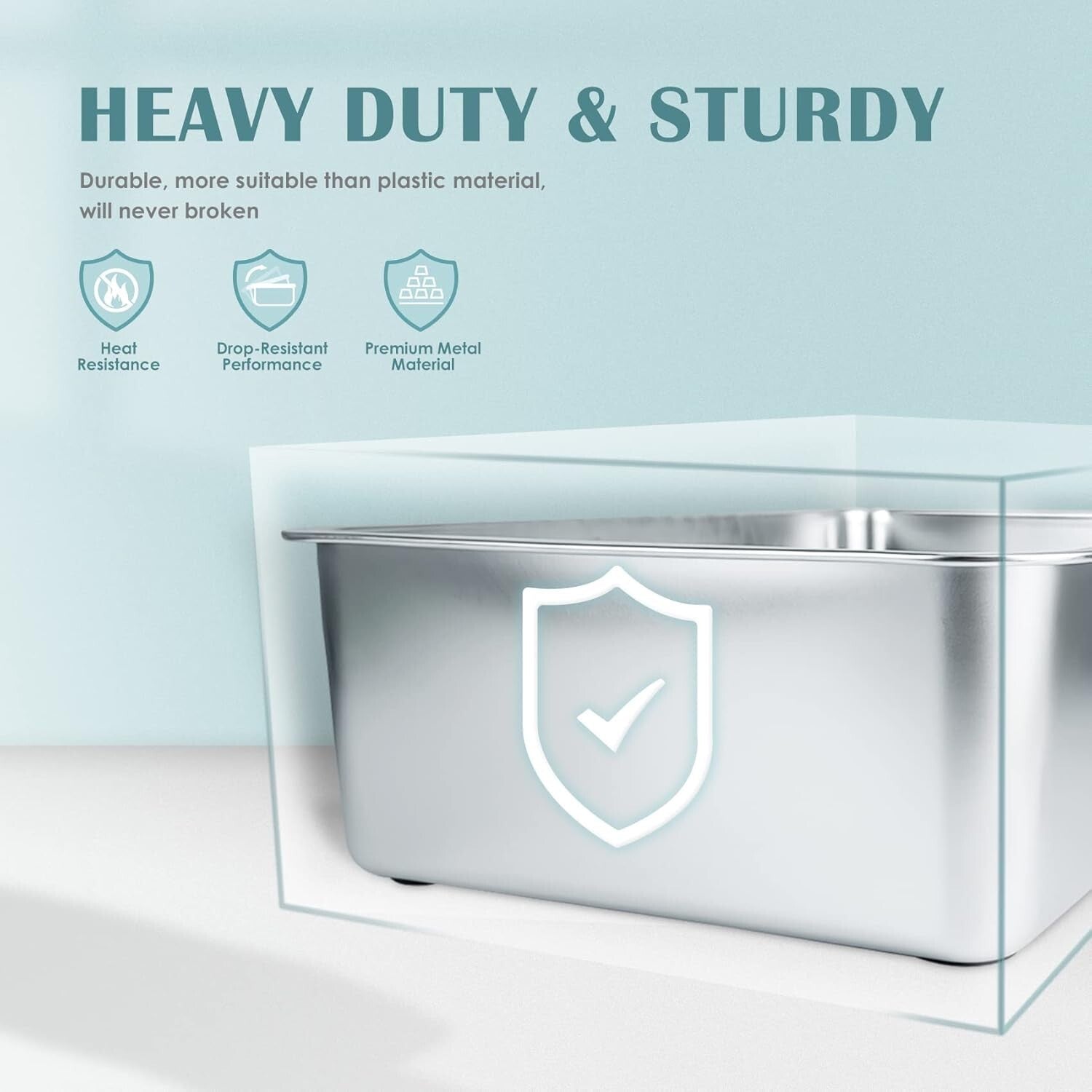 23.5"L x 15.5"W Stainless Steel Cat Litter Box | Anti-Slip, Odor-Free Design