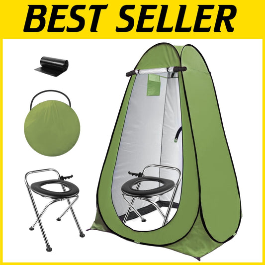 Travel-Friendly Pop-Up Toilet and Shower Tent - Ultimate Outdoor Accessory