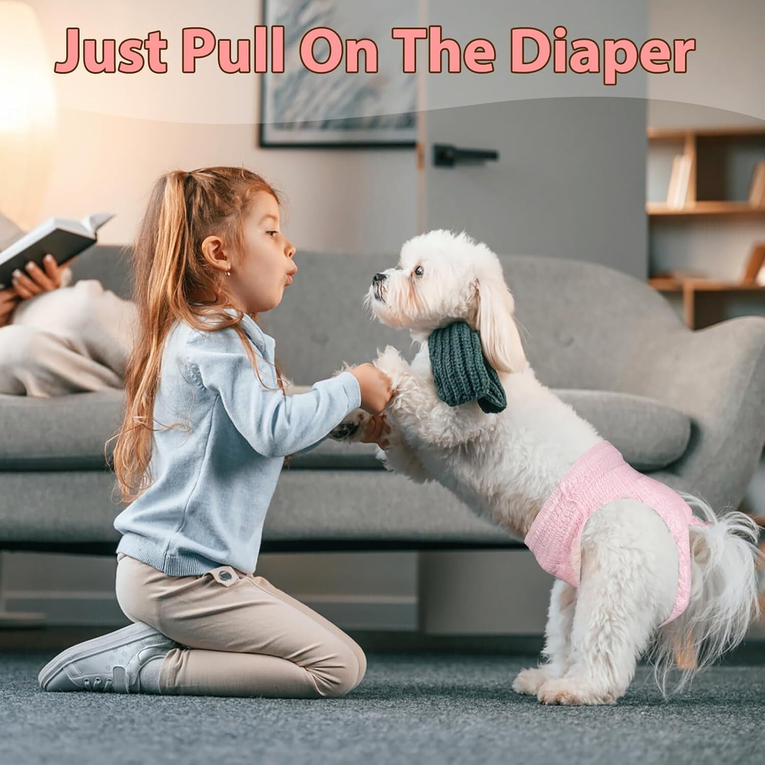 Extra Small 30-Pack Elastic Dog Diapers for Females in Heat - Strong Absorbency