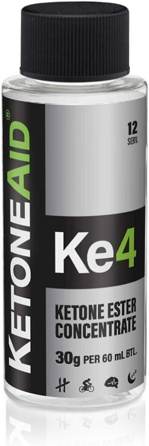 12 Servings of KE4 Ketone Ester - Made in the USA, Sugar-Free Liquid Supplement