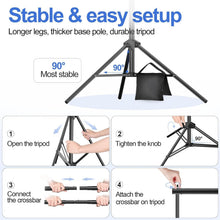 Load image into Gallery viewer, Sturdy 10x7ft Photography Backdrop Support Kit - Ideal for Weddings &amp; Parties