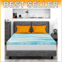 Load image into Gallery viewer, Ventilated Twin Gel Memory Foam Mattress Topper 3 Inch - Perfect for Sleepers
