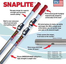Load image into Gallery viewer, Effortless Cleaning with Snaplite 16 Ft Telescopic Pool Pole &amp; Universal Adapter