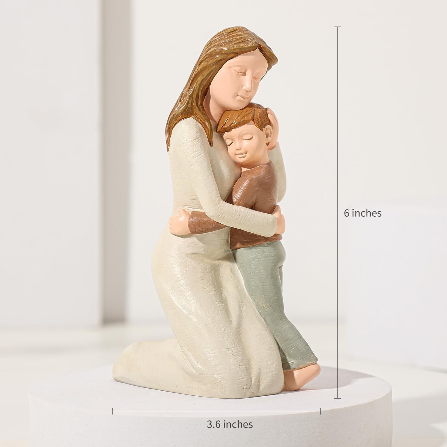 Resonant Mother and Son Figurine - Ideal Birthday or Anniversary Gift