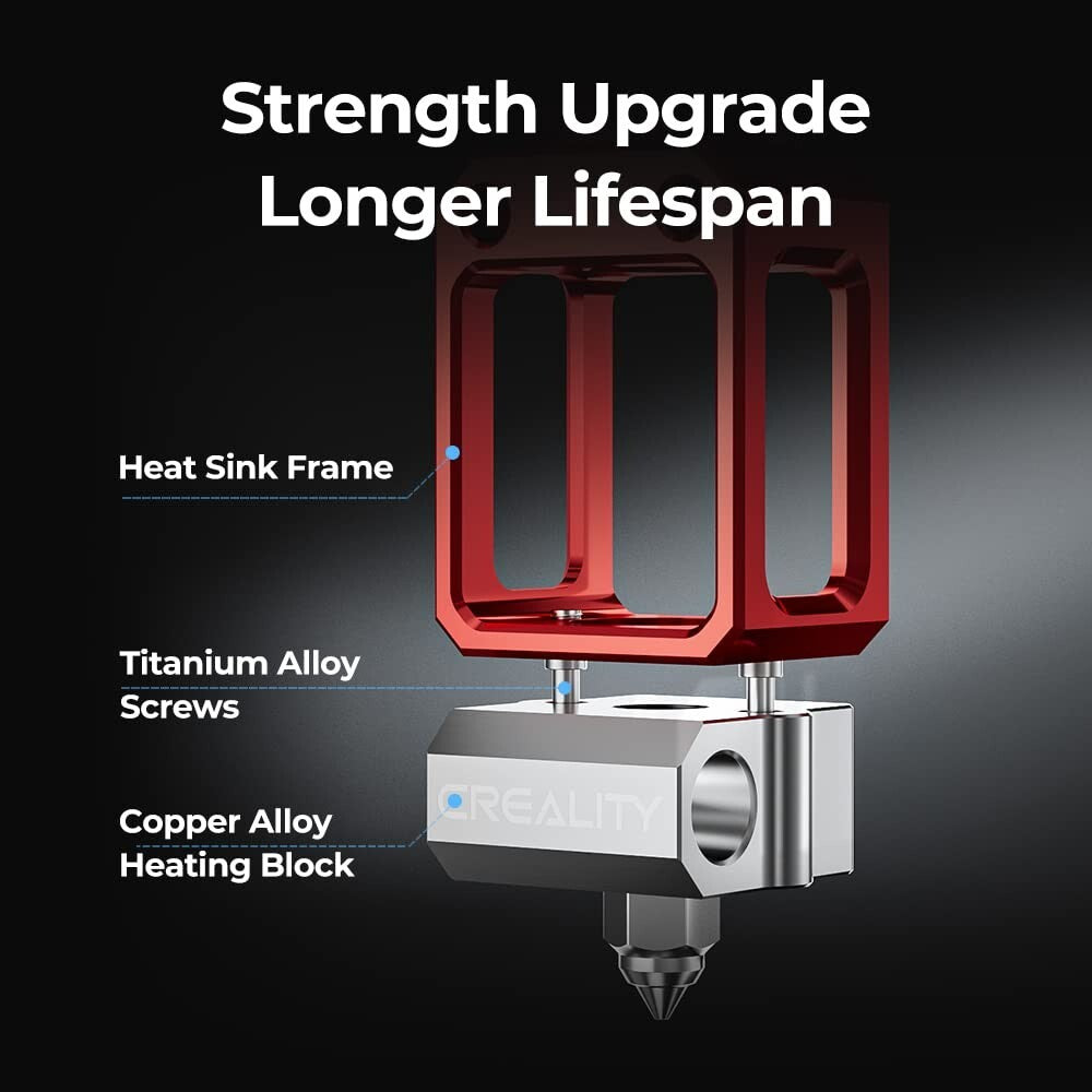 High-Temperature Creality Spider 3.0 Hotend Upgrade for Ender 3 Series Printers