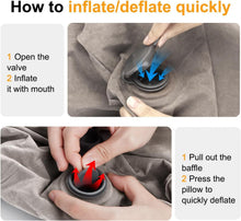 Load image into Gallery viewer, Portable Kids Airplane Bed and Adult Footrest - Inflatable, Lightweight Design