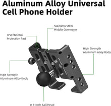 Load image into Gallery viewer, Lightweight Motorcycle Phone Holder with Shock Absorption for 5.5-7" Smartphones