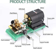 Load image into Gallery viewer, Precision Pearl Holing Machine - Complete 280W Jewelry Driller Set for Designers
