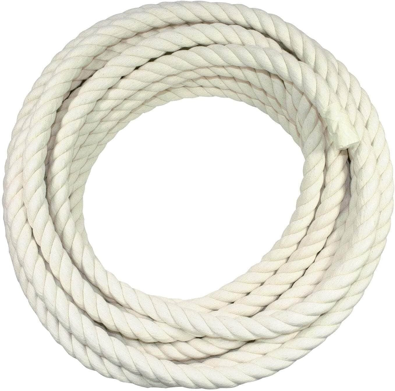 Twisted 1" x 50ft Cotton Rope - Ideal for Macrame, Crafting, and Agriculture