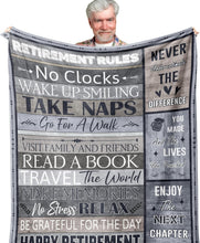 Load image into Gallery viewer, Lightweight Polyester Blanket 80x60in - Perfect Retirement Gift with Humor