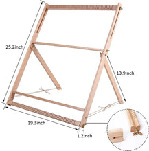 Load image into Gallery viewer, Traditional Weaving Loom with Stand - Extra-Large Frame for Creative Projects