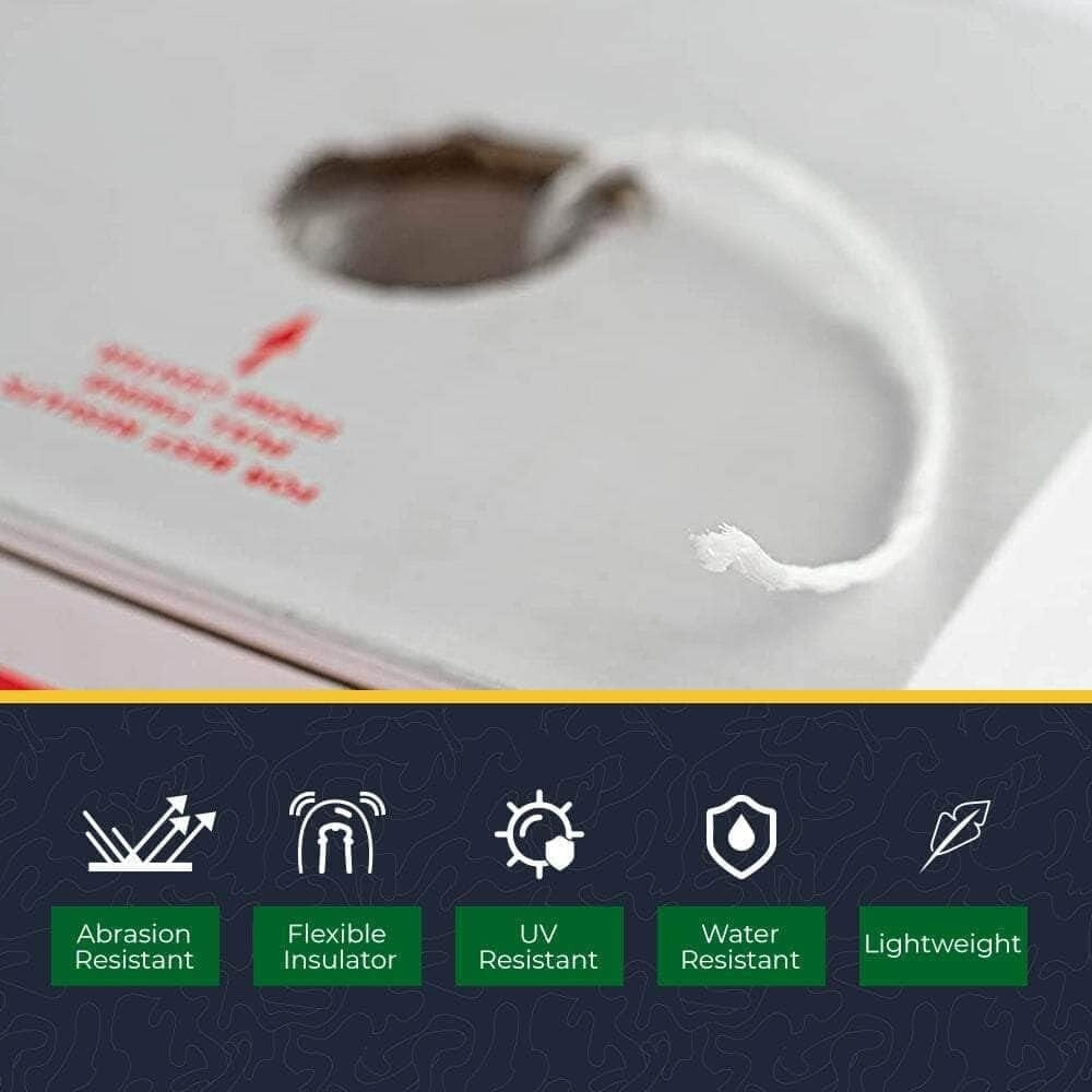 156 lb Polypropylene Tying Twine - Durable Bundling Twine 6300 Ft in White