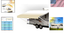 Load image into Gallery viewer, Stylish 14' Replacement RV Awning Fabric - Camel Fade with Tool Included