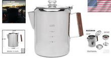 Load image into Gallery viewer, Lightweight &amp; Durable Outdoor Percolator - 12-Cup Stainless Steel Coffee Maker