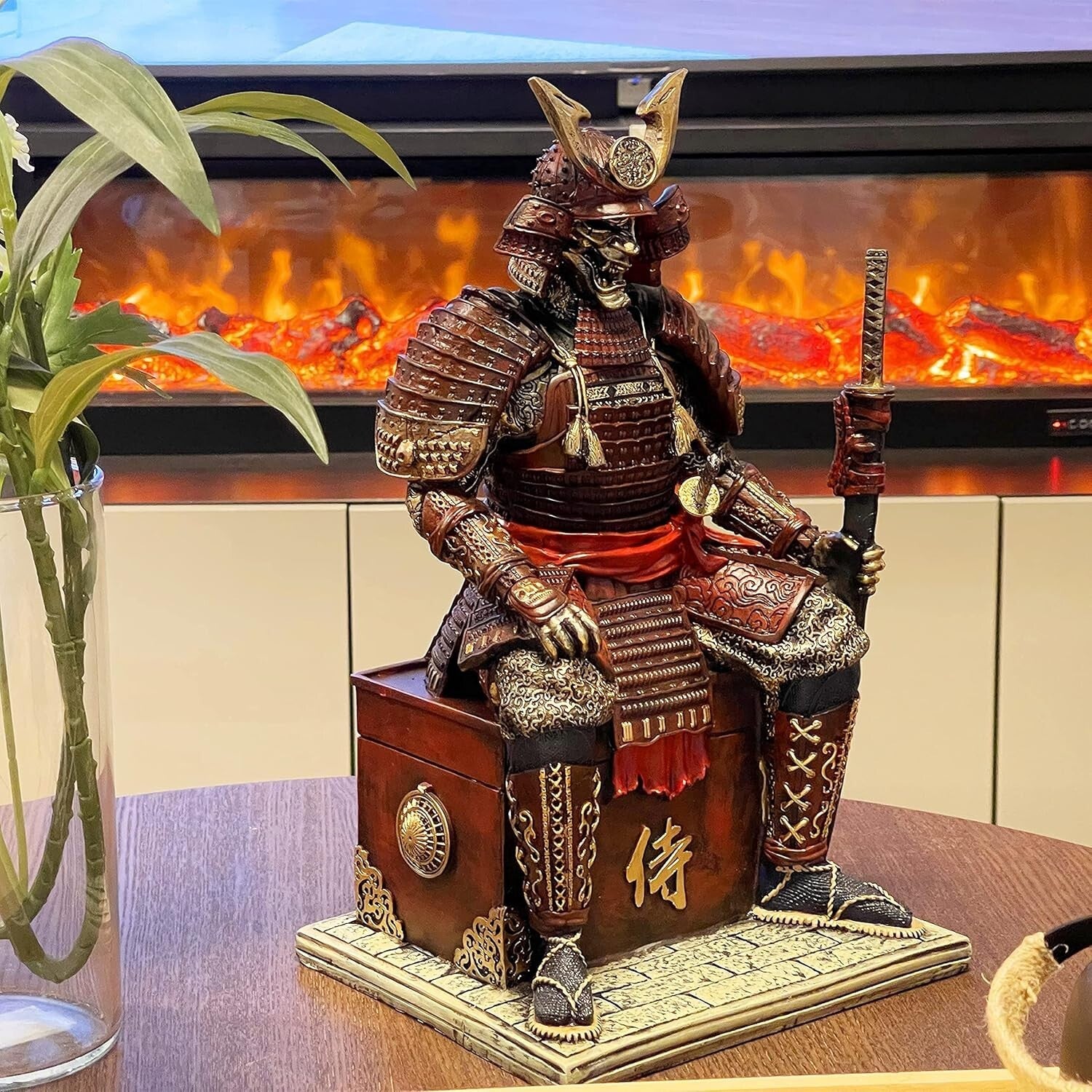 Eco-Friendly Resin Samurai Undead Warrior Figurine - Perfect Gift for Collectors