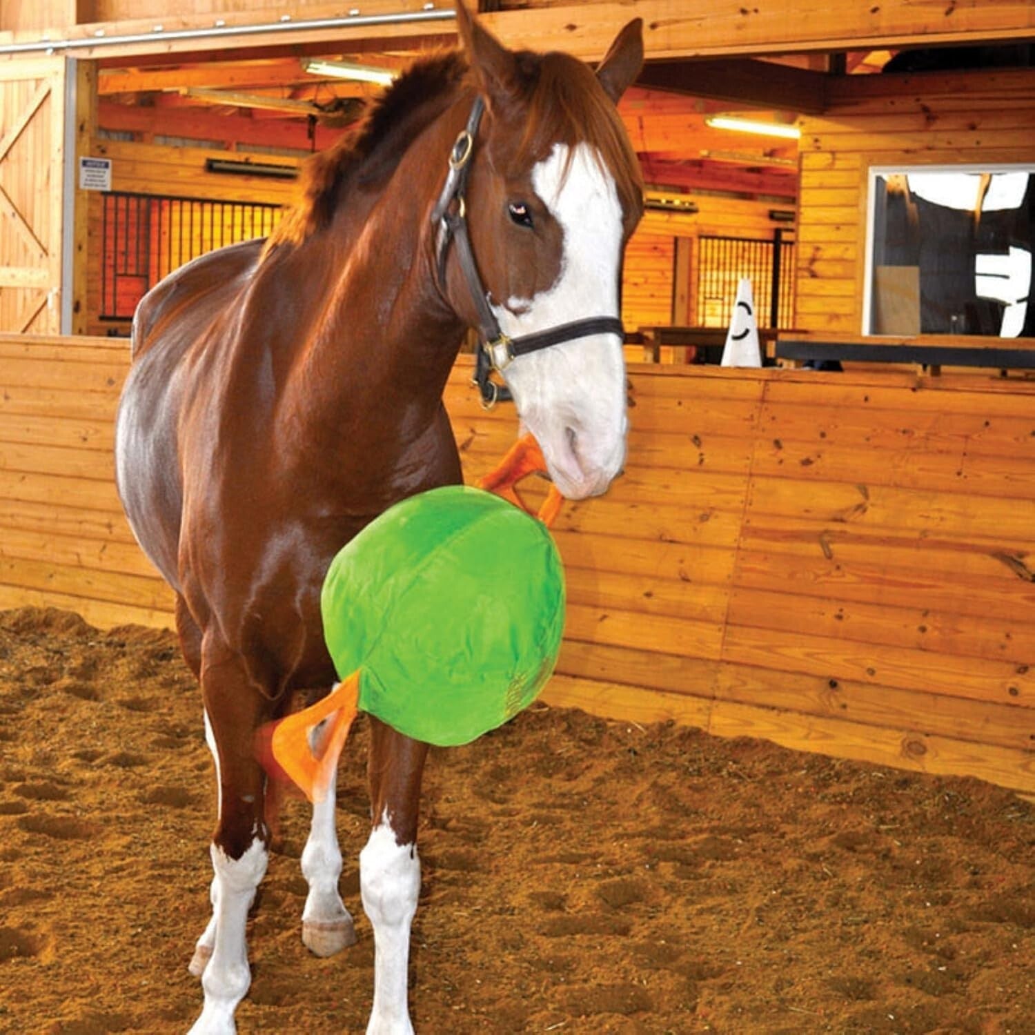 14" Jolly Tug Toy for Horses - Bright Blue, Machine Washable, All Breeds